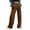 Brown, variant on Women's Wide Leg Sweatpants Jogger Baggy Comfy Casual Pants Fashion Solid Color Lounge Running Sport Trouser Khaki Large