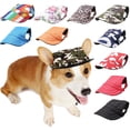thumbnail image 2 of Gorra de béisbol de lona para perros pequeños, sombrero de verano para mascotas, accesorios de protección solar para perros al aire libre, 2 of 4