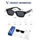 thumbnail image 5 of Gafas de sol VANLINKER VL9846 Polarizadas con montura cuadrada estilo ojo de gato en negro, 5 of 5