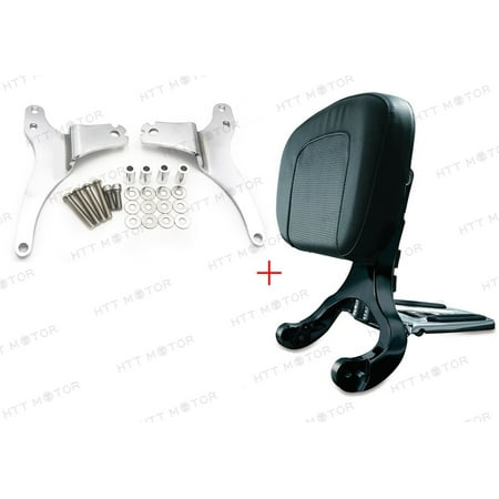 - Low Mount Bracket & Backrest For Harley 97-08 Road Glide Road King Street Glide