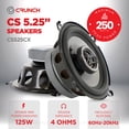 thumbnail image 2 of Parlante de Auto Crunch CS525CX Coaxial de Rango Completo 5.25", 2 of 9