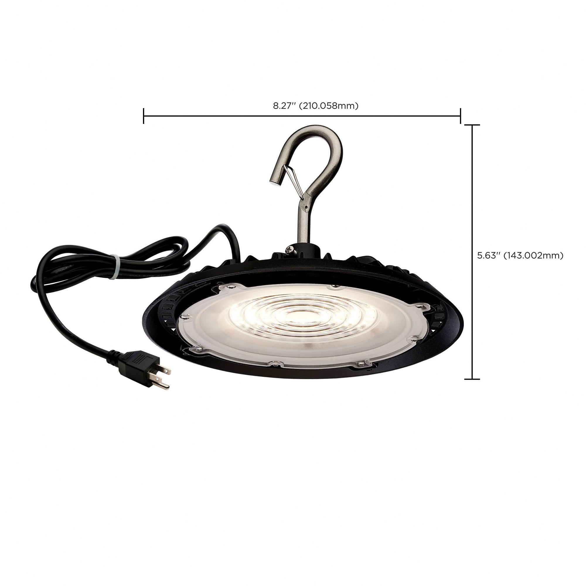 Hi-Pro - Light Black Aluminum Flush Mount Light