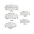 thumbnail image 6 of Cooling Rack, Round Stainless Steel Thick Wire Rack for Roasting Grilling Drying, 12" x 12", Baking Large Oven Tray Rack for Cake/Meat/Pizza, Heavy Duty & Dishwasher Safe,Round Cooling Racks, 6 of 7