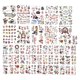 thumbnail image 2 of 50pcs Santa Claus Temporary Tattoos Waterproof Fake Tattoo Stickers for Christmas, 2 of 5