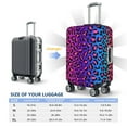 thumbnail image 6 of Haiem Leopard Neon Rainbow Gradient Luggage Cover Printed Suitcase Covers for Luggage Elastic Washable Suitcase Protector Fits 18-32 Inch Luggage-Small, 6 of 9