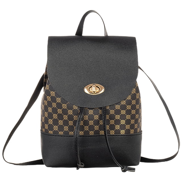 Mochila de la mochila de trazo de mujeres Pu Shoulfing Bolsas de moda Mochila