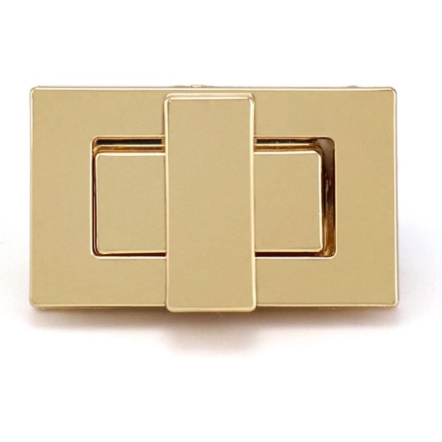 Hebilla de bolso oso de fresa 8 piezas dorada Hardware interruptor giratorio