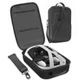 thumbnail image 1 of Binsuca Estuche Rígido para Accesorios Oculus Quest 3, Tapa Transparente, Bandeja Precortada Personalizada, Correa de Mano de PU, Correa de Hombro Ajustable, 1 of 7