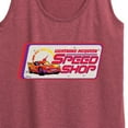 thumbnail image 3 of Disney Cars - Lightning McQueen Speed Shop - Women's Racerback Tank Top, 3 of 5
