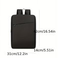 thumbnail image 2 of 1pc Fashion Large Capacity Backpack, Men's Versatile Simple Solid Color Backpack, Computer Laptop Notebook Bag, Business Commuter Bag For Business Trip Conference, Students Computer Bag, 2 of 5