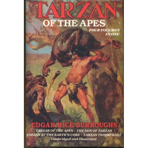 Pre-Owned Tarzan Of The Apes: Four Volumes In One (Hardcover) 0517659573 9780517659571