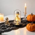 thumbnail image 4 of LOWLHOME Light Up Ghost in Glass Cloche, Halloween Cute Ghost with Light Decorations, Cute Spooky Ghost Decor for Tabletop Mantel Display, 8.7*4.3 in, 1 Count, Ghost Doll, 4 of 5