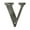 Antique Nickel, variant on Deltana RL4V-10B 4-Inch Residential Letter V House Board