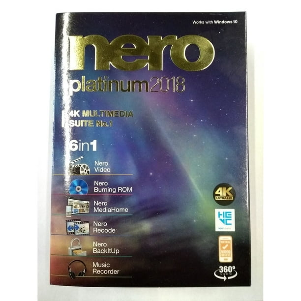 Nero - 2018 Platine 4K Suite Multimédia BIL