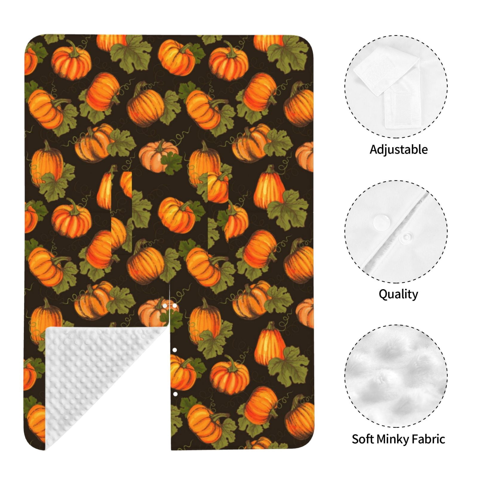 Naloa Orange Pumpkin Baby Car Seat Cover, Breathable Baby Carrier Cover, Multiuse Baby Carrier Cover & Nursing Breastfeeding Cover