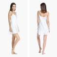 thumbnail image 4 of Fishers Finery Women's 100% Silk Chemise / Nightgown; Short Gown (White, M), 4 of 6