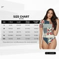 thumbnail image 5 of Uemuo Patchwork In Country Style Pattern Women's One Piece Short Sleeve Swimsuit Rash Guard Surfing Modest Quick-drying Swimsuit Beach Essentials-X-Large, 5 of 9
