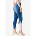 thumbnail image 3 of Roaman's Women's Plus Size 360° Stretch Lace Applique Jean, 3 of 5