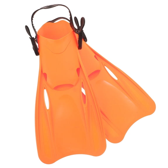 NICEXMAS Orange Dive Fins for Adults, 1 Pair Lightweight Swimming Training Snorkeling Flippers Comfortable Fit