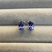 Tanzanite Earrings in Sterling Silver, Tanzanite Jewelry, December Birthstone, Gift for Women
