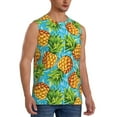 thumbnail image 2 of Haiem Men's Pineapple Print Tank Tops Summer Sleeveless Cut Off Workout T-Shirts Fitness Vest Athletic Undershirts-Medium, 2 of 8