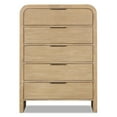 thumbnail image 2 of Furniture of America Riven Adult Arched Solid Wood 5-Drawer Vertical Dresser, Natural, 2 of 13