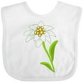 thumbnail image 3 of Inktastic Edelweiss- Flower Boys or Girls Baby Bib, 3 of 4