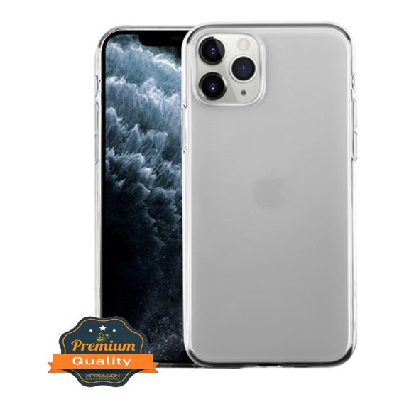 Apple iPhone 11 PRO Phone Case Slim Thin Hybrid Premium Flexible Candy Silicone Gummy TPU Rubber Frame Gel Soft Lightweight Protective Cover HD CLEAR Transparent Cover for Apple iPhone 11 Pro