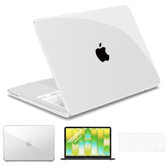 For MacBook Neo 13 Inch Hard Shell Case (2026 Model A3404) Keyboard Cover Screen Protector, Lightweight & Scratch-Resistant, Crystal Clear