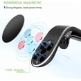 thumbnail image 5 of Soporte magnético para teléfono de coche, en forma de L, compatible con rejillas de ventilación horizontales, para iPhone 14, 13 y 12 (sin soporte MagSafe)., 5 of 5