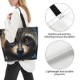 thumbnail image 3 of Fotbe Tribal Style Raccoon Bolsa Tote Estética de Lona con Estampado para Mujer - Bolsa Reutilizable de Hombro Casual para Vacaciones, Compras, Trabajo y Gimnasio, 3 of 8