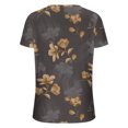 thumbnail image 5 of ICHUANYI Clearance Women's Summer V-neck Printed T-shirt Fashion And Comfortable Women's Short Sleeve Tops(Gray, XL) ICHUANYI WER2023081011914, 5 of 5
