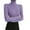 Purple-b, variant on Women Fashion Solid Long Sleeve Turtleneck Blouse Tops Slim Fit Stretchy Layer Tee Shirts