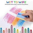 thumbnail image 3 of Dustless Chalk Set for Kids - 15-Piece Colored Chalks with Eraser & Holder for Outdoor Sidewalk Drawing, 3 of 4