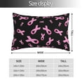 thumbnail image 2 of Kdxio Cotton Pillow Cases 20"x30" Pillowcases,Soft and Breathable Bedroom Pillow Cases-Breast Cancer Awareness-No Pillow Core, 2 of 5