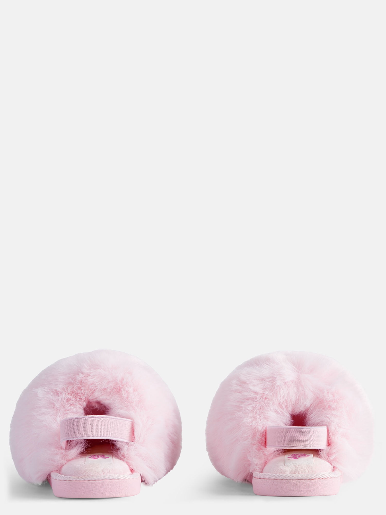 Wonder Nation Toddler, Little & Big Girls Faux Fur Puff Slippers
