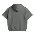 thumbnail image 7 of Hurxie Men's Short Sleeve Hoodie Workout Gym Athletic Cotton Lightweight Hooded T Shirts Sweatshirt Gray,M, 7 of 7