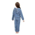 thumbnail image 3 of Jamsmile Toddler Girls Pajamas Flannel Fuzzy Long Sleeve Tops And Pants Winter Warm Soft Fuzzy Boys Girls Homewear, 3 of 7