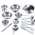 thumbnail image 1 of 16 Pcs Set Kids Play House Kitchen Toys Cookware Cooking Utensils Pots Pans Gift, 1 of 5
