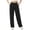 Black, variant on BADHUB Womens Dress Pant Pleat Business Casual High Waisted Pant Fashion Offic Slack Solid Color Trousers Coffee M