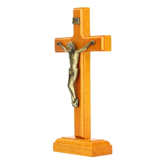 Crucifix, Decoration Catholic Crucifix With Base For Home For Desktop For