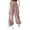 Pink, variant on Women's Cargo Long Pants Spring Fall High Waist Solid Color Trousers Straight Wide Leg Loose Joggings Pants Stretch Denim Retro Versatile Trousers with Pockets