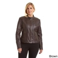 thumbnail image 5 of EXcelled  Women's Plussize Moto-collar Scuba Jacket, 5 of 5
