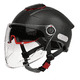 thumbnail image 1 of Casco Motocicleta Transpirable Con Visera De Doble Capa Dot Xtellar Negro, 1 of 3