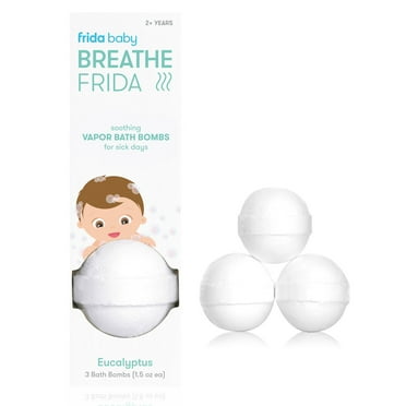 Frida Baby Breathe Frida Eucalyptus Vapor Rub Bath Bombs for Nasal Congestion