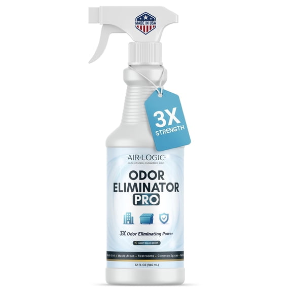 AirLogic Pro Enzymatic Odor Eliminator Spray, Plant-Based, Residue-Free, 32 Fl Oz