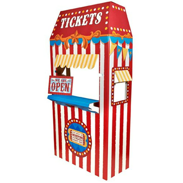 Ticket Booth Cardboard Stand 6 Tall Com - Diy Creepy Carnival Ticket Booth