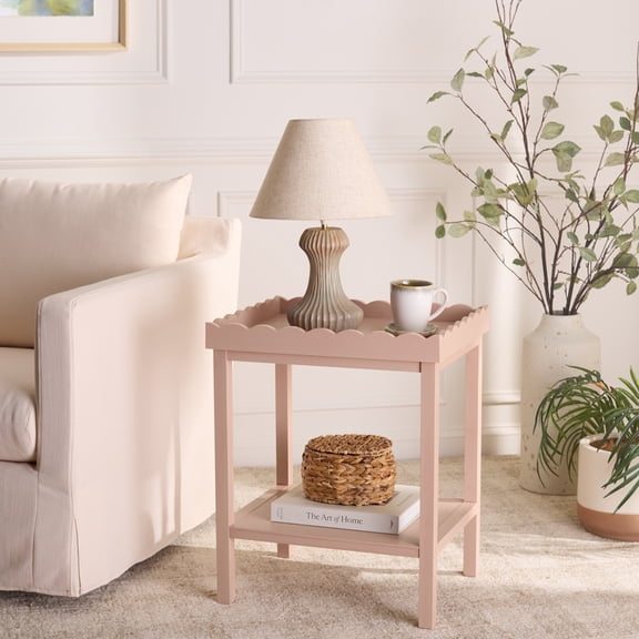 Safavieh Starlyn Wood Cottage End Table, Pink