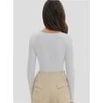 thumbnail image 4 of Womens Long Sleeve Shirts Crop Tops Going Out Basics Tees Clothes, 4 of 6