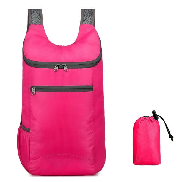 Mochila Deportiva Ligera para Exteriores, de Poliéster, para Viaje, Plegable, para Hombro, Pequeña, para Almacenamiento